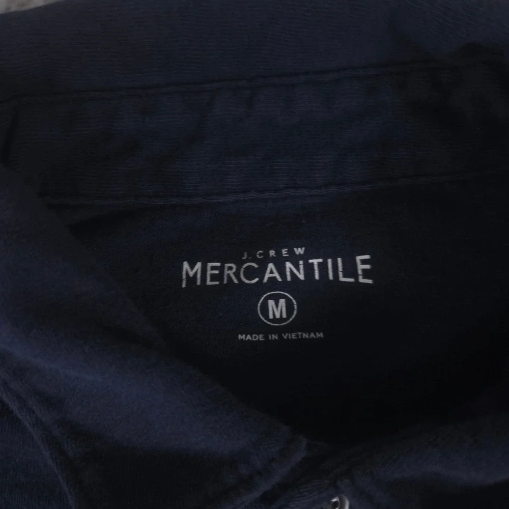 LOT OF 2 J.Crew Shirt Mens M Multi Garment-Dyed Henley Polo Cotton Mercantile